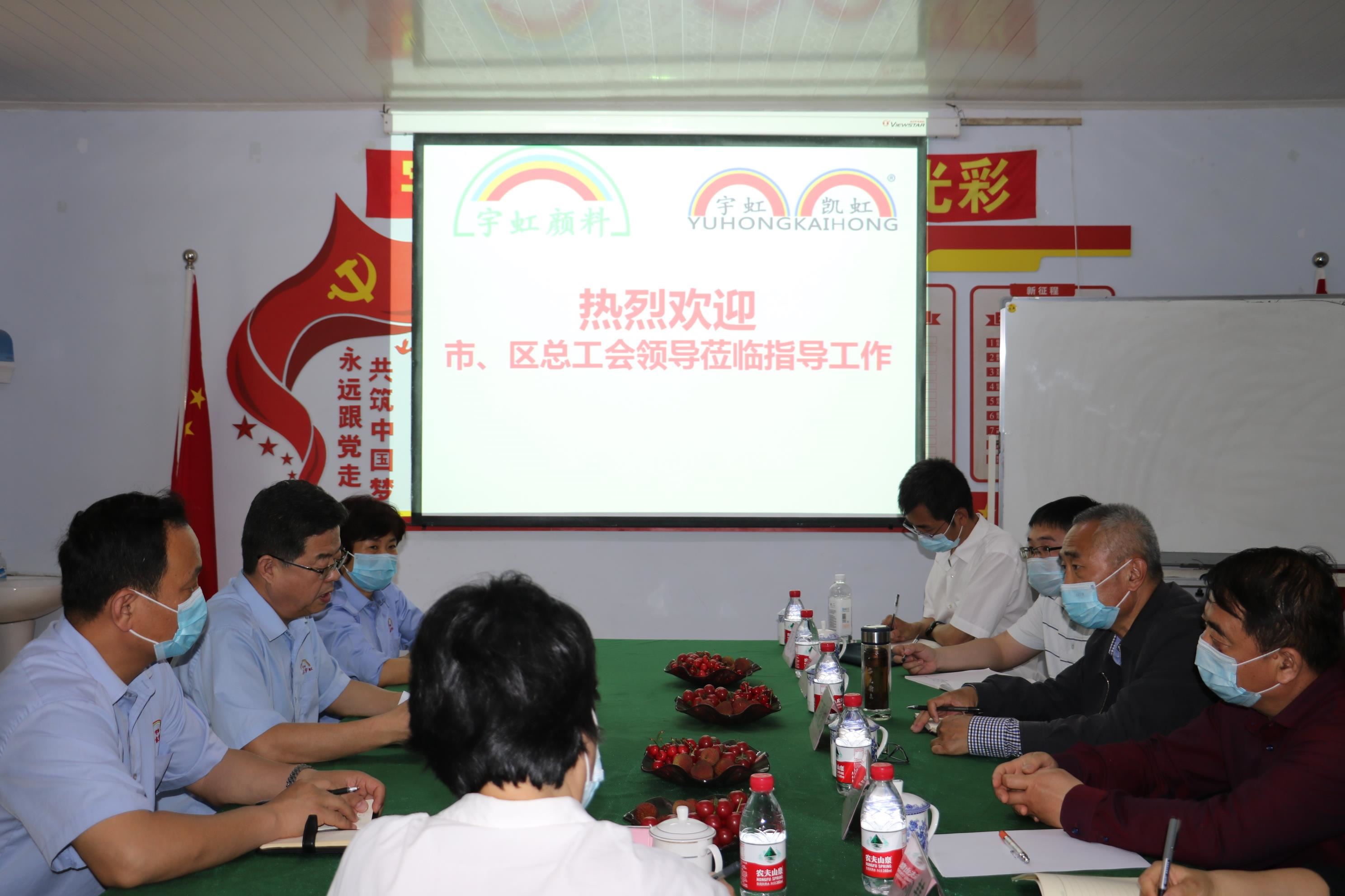 德州市總工會主席王殿凱一行蒞臨蜜桃视频APP色版网站顏料視察調研